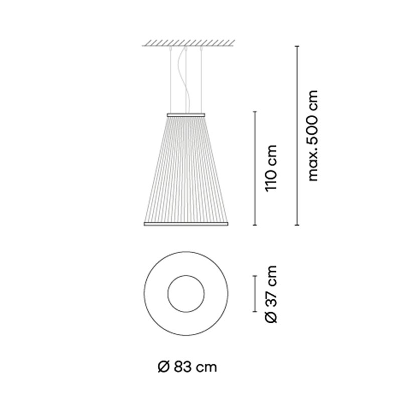 Vibia Array Ø 83 cm - 110 cm - 1865 Hängelampe