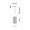 Vibia Rhythm Horizontal Wood - 2155 suspension lamp