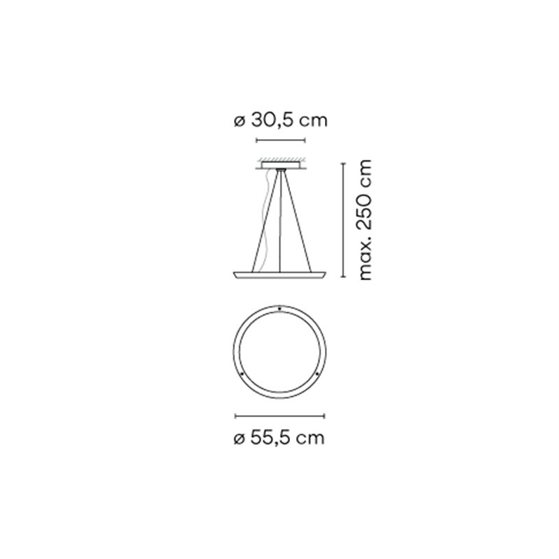 Vibia Halo circular 1x Ø 55,5 cm - 2330 Hängelampe