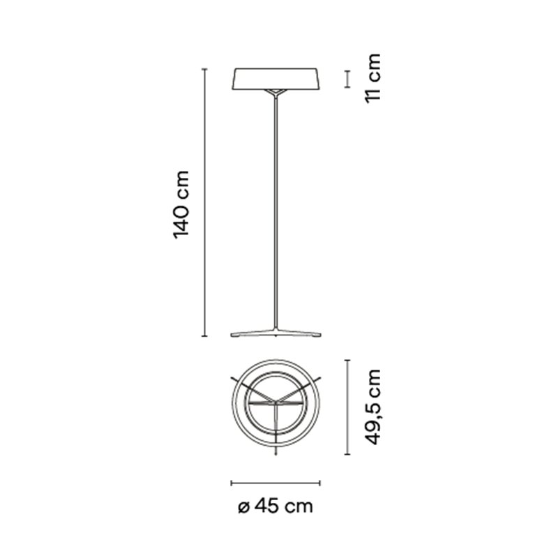 Vibia Dama Ø 49,5 cm - 3230 Stehlampe