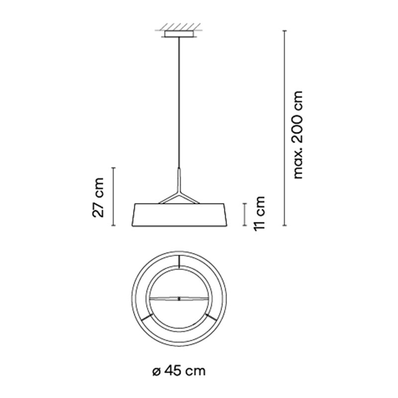 Vibia Dama Ø 45 cm - 3235 Hängelampe
