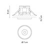 Vibia Circle Trim Narrow Ø 7 cm - 3300 recessed spot