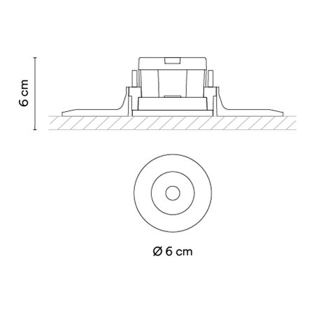 Vibia Circle Trimless Medium Ø 6 cm - 3313 recessed spot