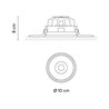 Vibia Circle Trimless Wide Ø 10 cm - 3336 Einbauspot