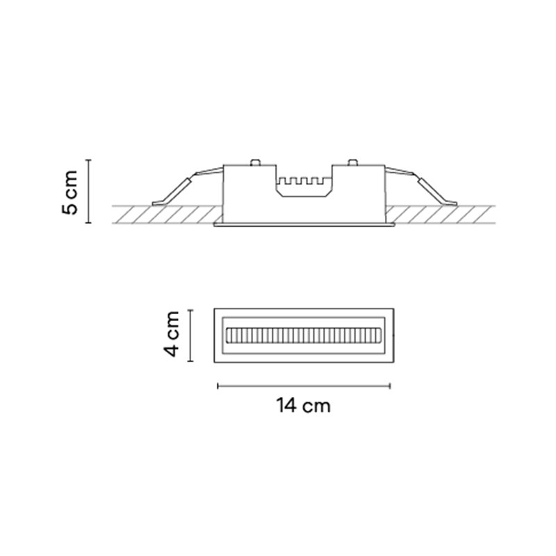 Vibia Line Trim 14 x 4 cm - 3500 Deckenlampe