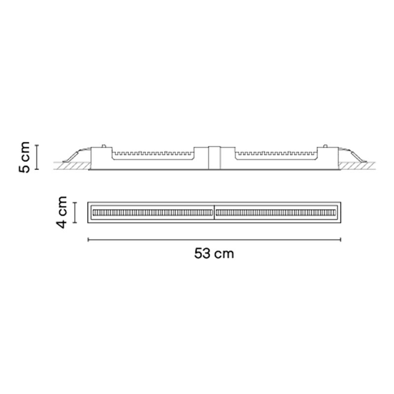 Vibia Line Trim 53 x 4 cm - 3510 Deckenlampe