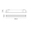 Vibia Line Trim 53 x 4 cm Flat Diffuser - 3530 ceiling lamp