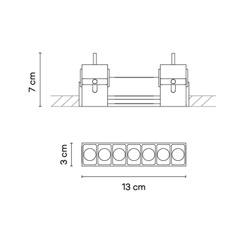 Vibia Line Trimless 13 x 3 cm - 3553 Deckenlampe