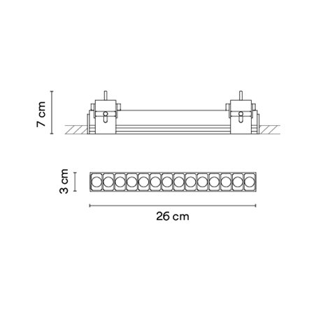 Vibia Line Trimless 26 x 3 cm - 3558 ceiling lamp