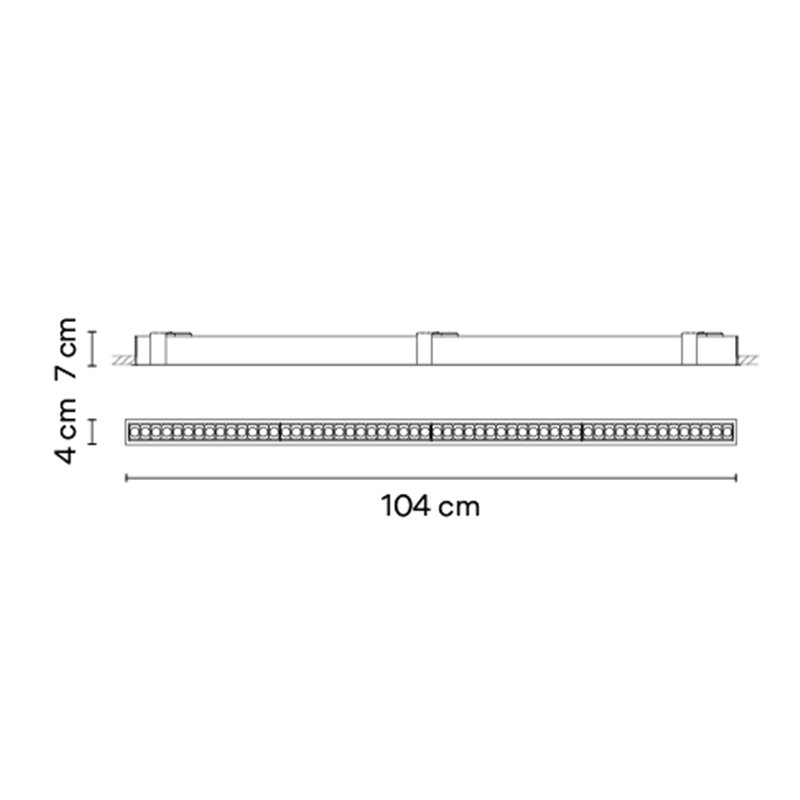 Vibia Line Trim 104 x 4 cm - 3565 Deckenlampe
