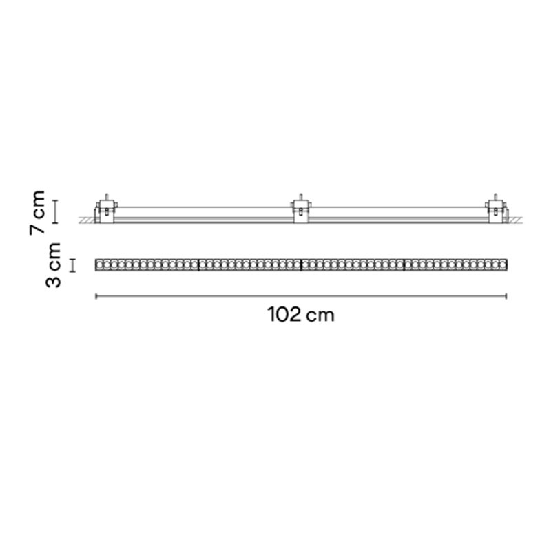 Vibia Line Trimless 102 x 3 cm - 3568 Deckenlampe