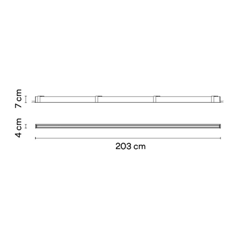 Vibia Line Colour Mood Grazer Trim 203 x 4 cm - 3610 Deckenlampe