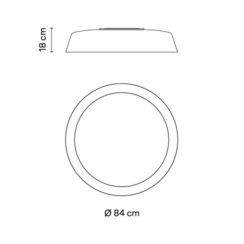 Vibia Bigger Ø 84 cm - 3905 Deckenlampe