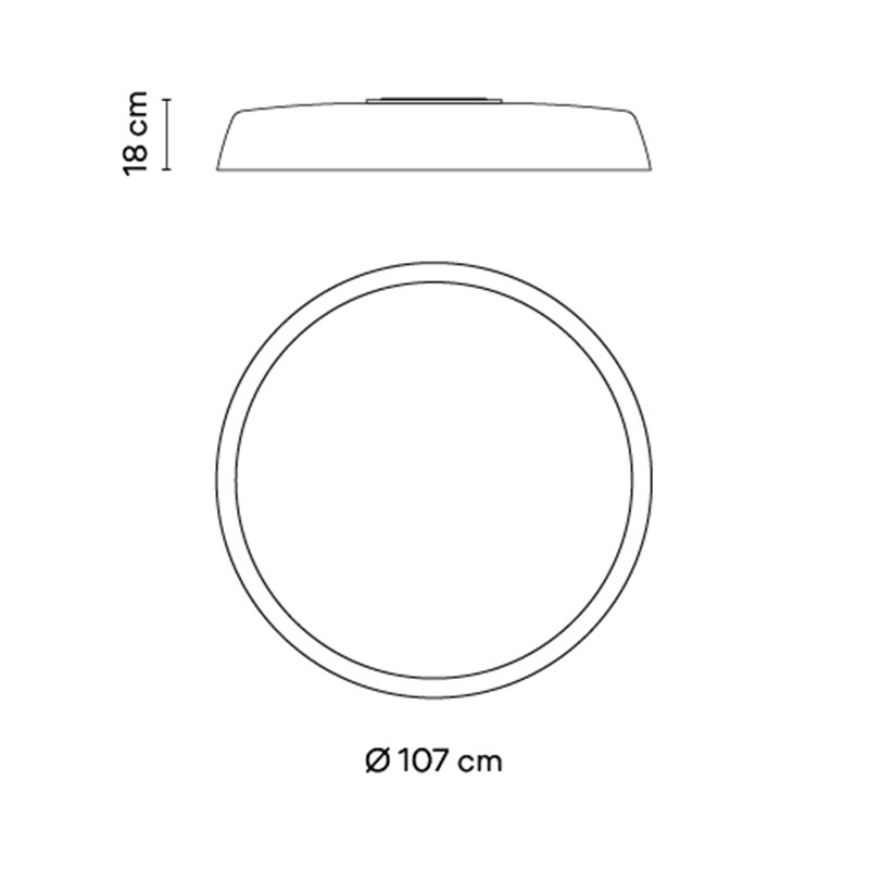 Vibia Bigger Ø 107 cm - 3915 Deckenlampe