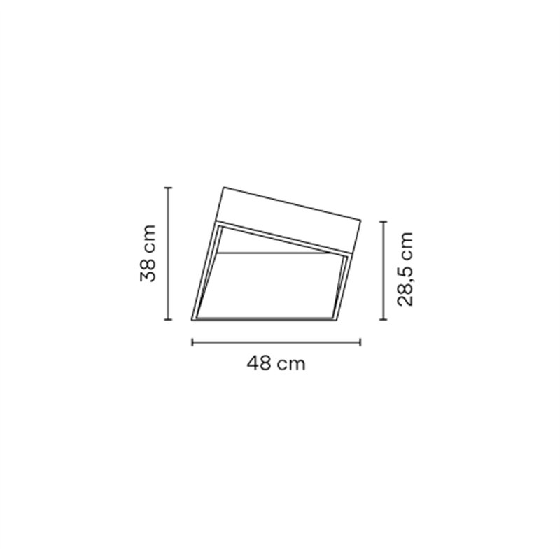 Vibia Break 48 x 38 cm - 4108 Pollerleuchte