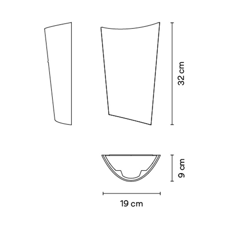 Vibia Break Plus 2x LED 19 x 32 cm - 4118 Wandlampe