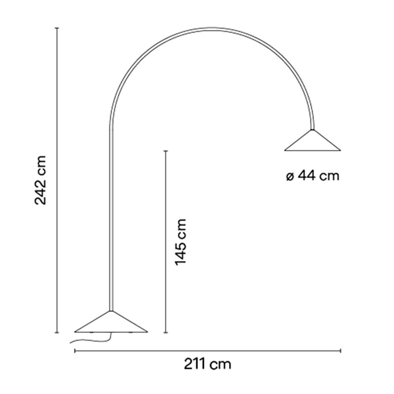 Vibia Out Bolt-down - 4275 Bodenlampe