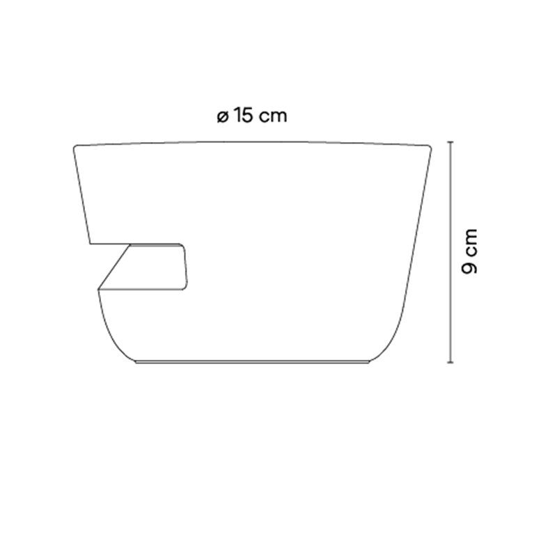 Vibia Dots outdoor 360° Surface Grazer Ø 15 x 9 cm - 4697 Wandlampe