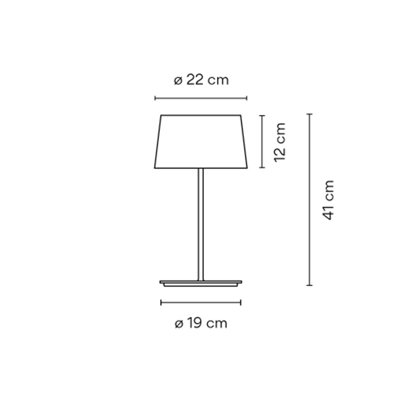 Vibia Warm Ø 19 x 41 cm - 4895 Tischlampe