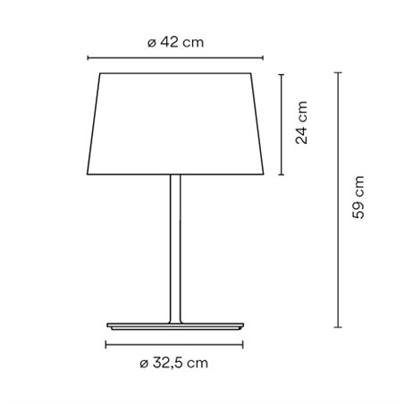 Vibia Warm Ø 32,4 x 59 cm - 4900 table lamp