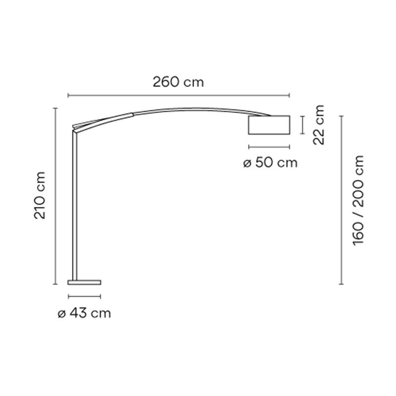 Vibia Balance 3x E27 Lampenschirm aus Pergamentpapier - 5190 Stehlampe