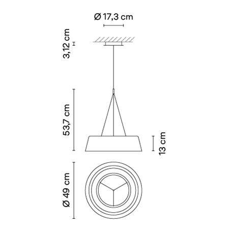 Vibia Lily Ø 49 cm - 5730 suspension lamp