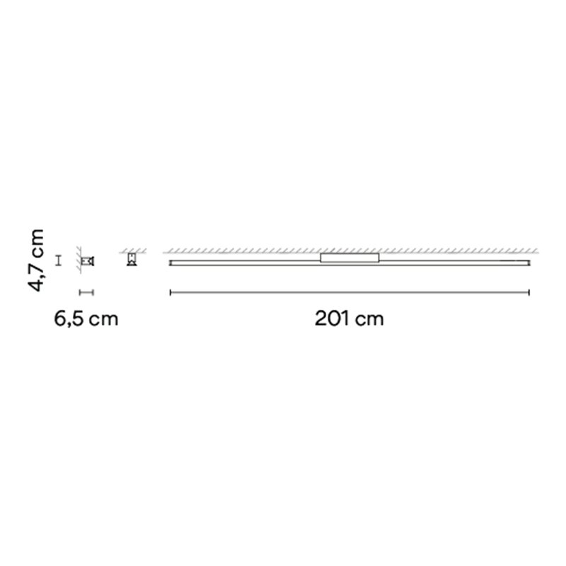 Vibia Spa 201 cm - 5977 Wandlampe