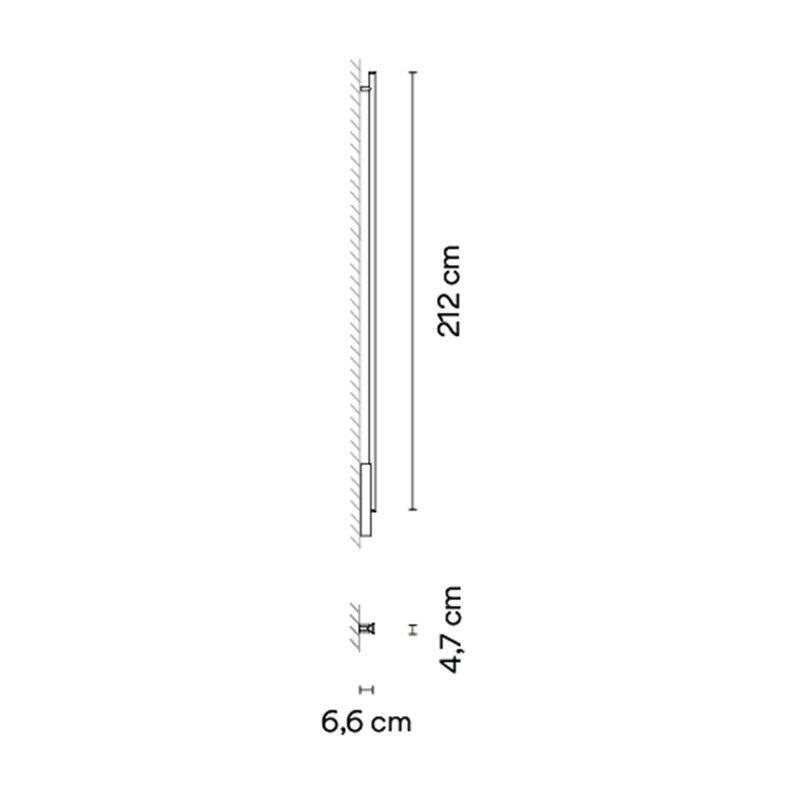 Vibia Spa 212 cm - 5995 Wandlampe
