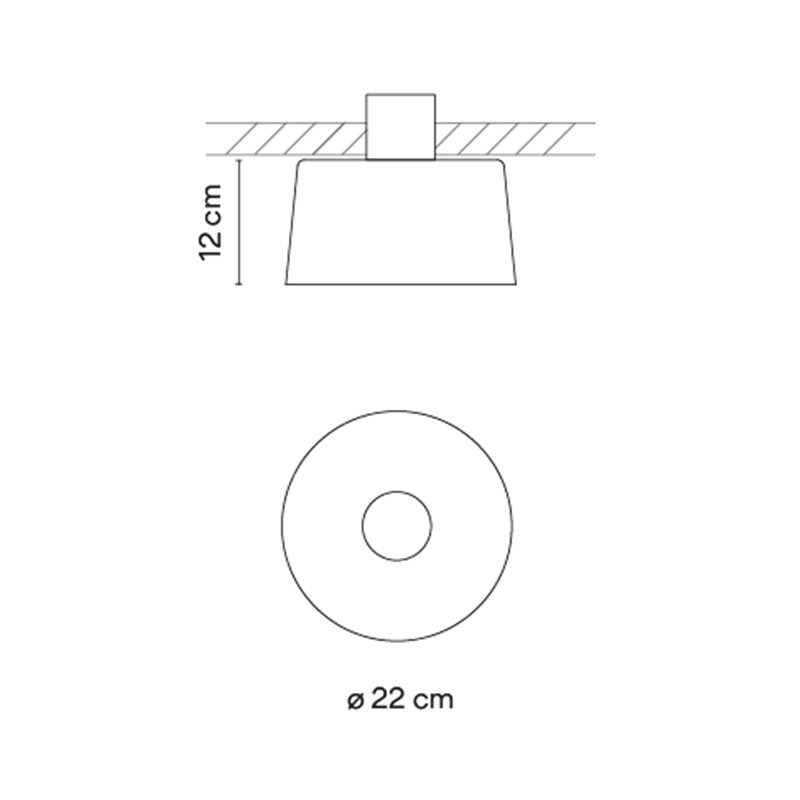 Vibia Tube free Ø 22 cm - 6095 Deckenlampe