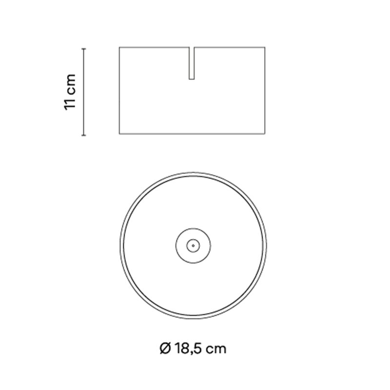Vibia Bind Domo Ø 18,5 cm Medium - 6540 Leuchte für Schienenbeleuchtung