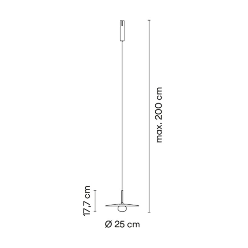 Vibia Bind Beige Pincer Ø 25 cm - 6581 Leuchte für Schienenbeleuchtung