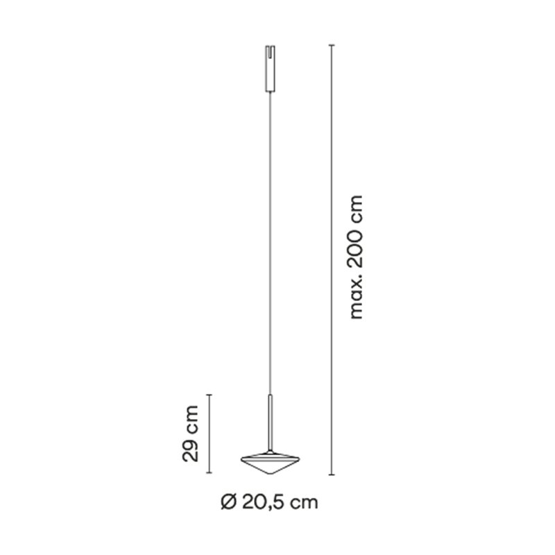 Vibia Bind Beige Pincer Ø 20,5 cm - 6587 Leuchte für Schienenbeleuchtung