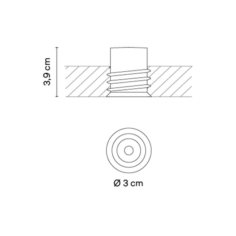 Vibia Bind solo Ø 3 cm Medium - 6604 Einbauspot