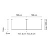 Vibia Sticks solo 304 x 2 x 3 cm UGR <19 - 7366 suspension lamp