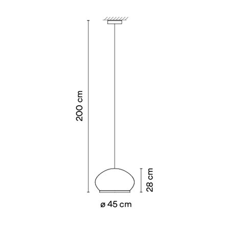 Vibia Knit ø 45 cm x 28 cm - 7455 suspension lamp