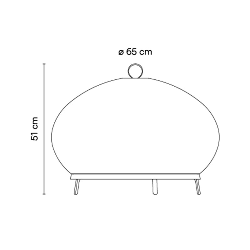 Vibia Knit Ø 65 x 51 cm - 7492 Stehlampe