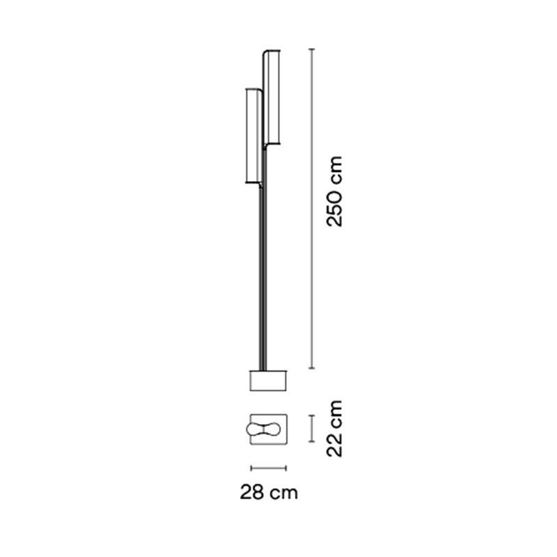 Vibia Class 2x LED - 2815 Pollerleuchte