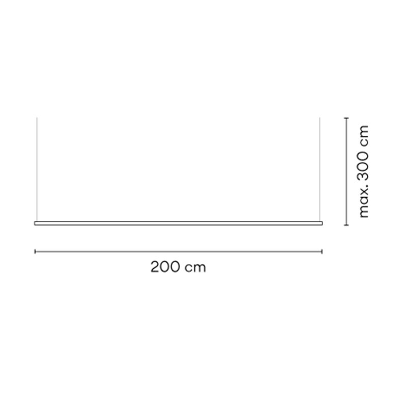 Vibia Circus Pendant Track 3 m x 200 cm - A370
