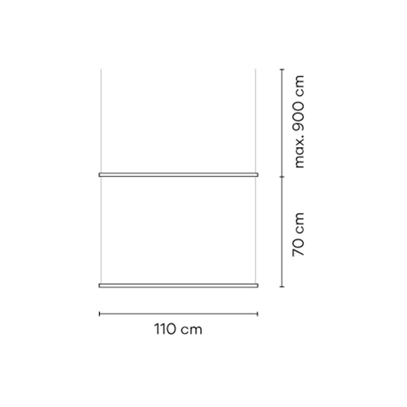 Vibia Circus Pendant Double Track 9 m x 110 cm - A377