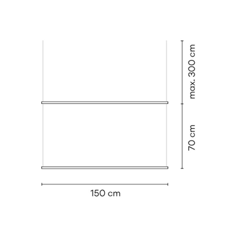 Vibia Circus Pendant Double Track 3 m x 150 cm - A382