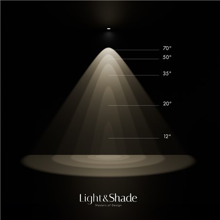 Modular Modupoint LED Ø82 deep recessed trimless 2x