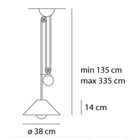 Artemide Aggregato structure Saliscendi