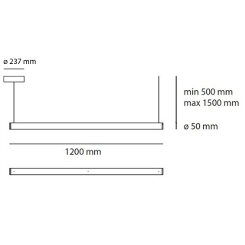 Artemide Alphabet Of Light Linear 120 Wandlampe