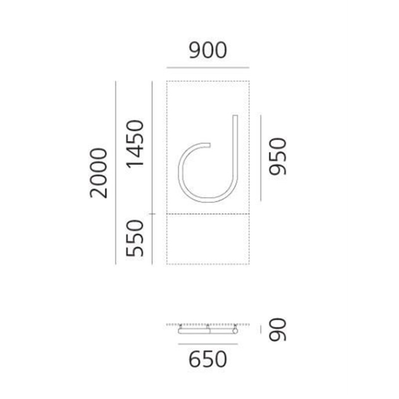 Artemide Alphabet Of Light Wall lamp "d" lowercase