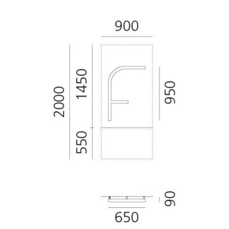 Artemide Alphabet Of Light Wall lamp "F" uppercase