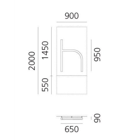 Artemide Alphabet Of Light Wall lamp "h" lowercase