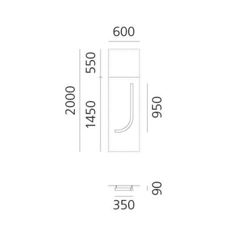 Artemide Alphabet Of Light Wall lamp "j" lowercase