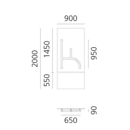 Artemide Alphabet Of Light Wall lamp "k" lowercase