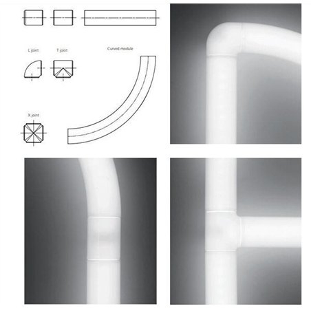 Artemide Alphabet Of Light Wall lamp "M" uppercase