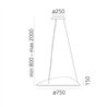 Artemide Ameluna suspended lamp